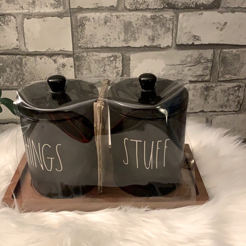 Rae Dunn THINGS STUFF bathroom set